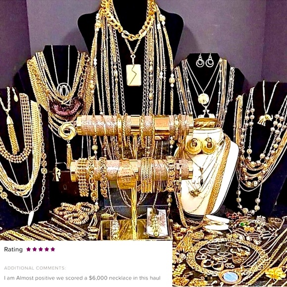 ⚜️ 2 LB Luxe Jewelry Lot – High-End, Statement, Glam & Gold-Tone Treasures ⚜️ - Picture 1 of 5